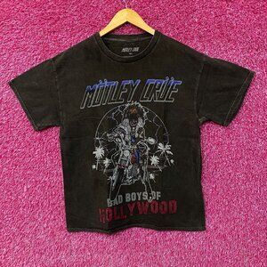Motley Crue Bad Boys Of Hollywood Heavy Metal Band T-Shirt M/L